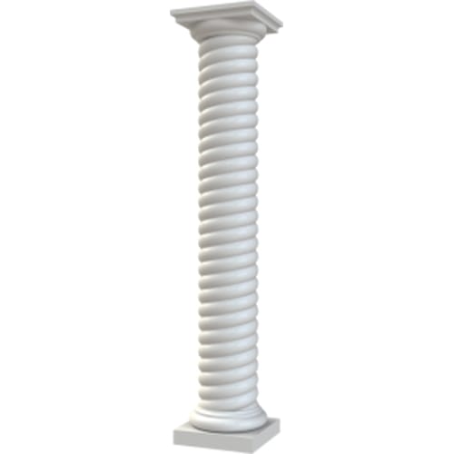 Round Non-Tapered Twist Rope Column